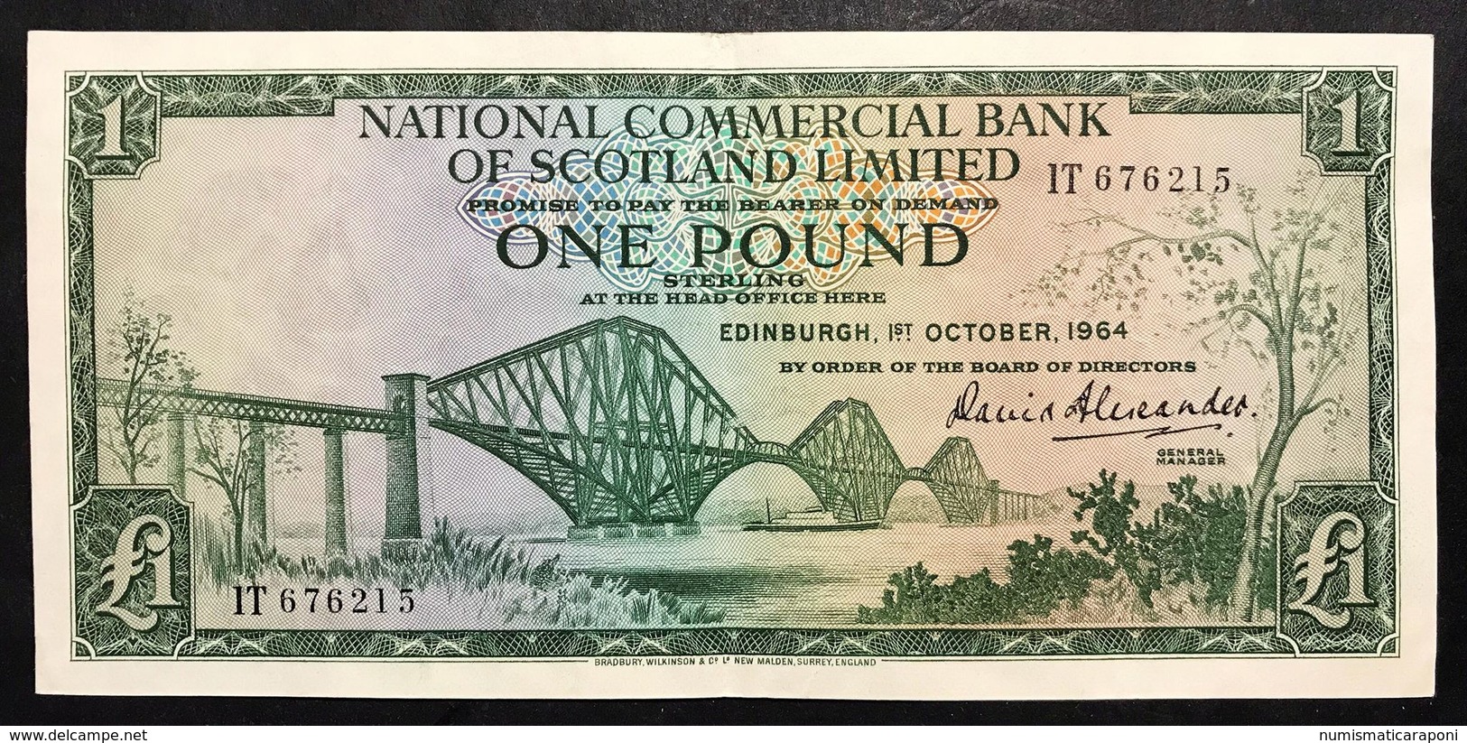 Scozia Scotland 1  Pounds 1964 Pick#269 LOTTO 2638 - 1 Pound