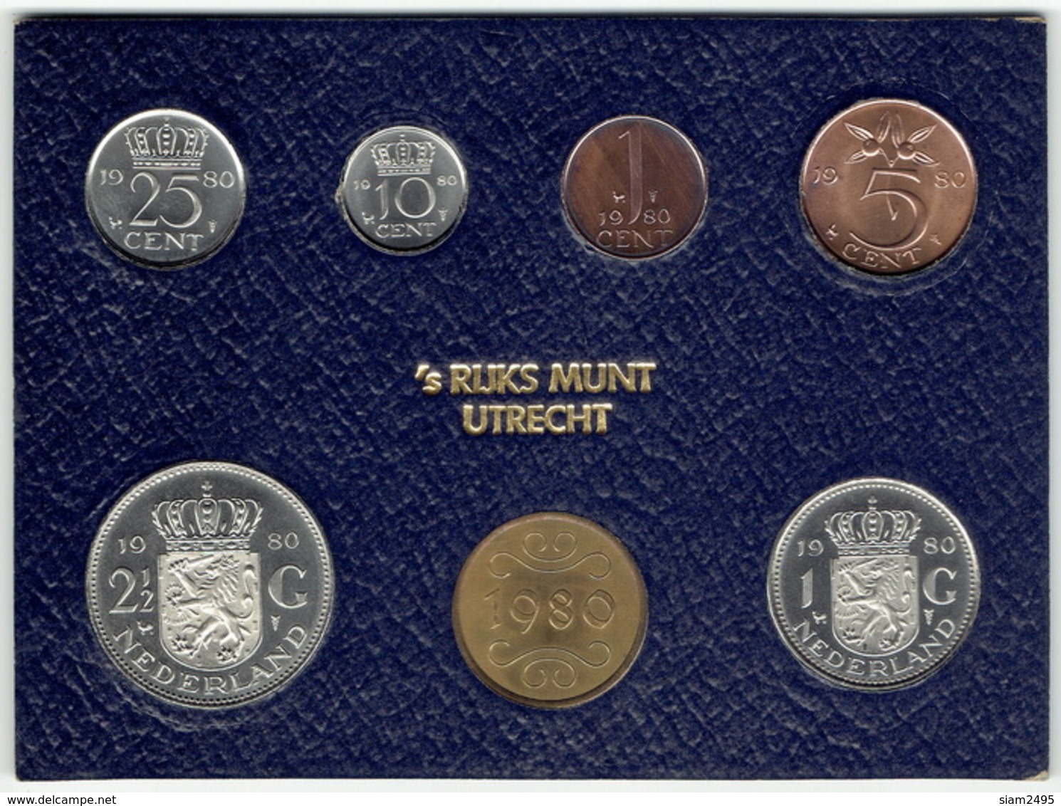 The Netherlands 1980, Mint Year Set With Token. - Mint Sets & Proof Sets