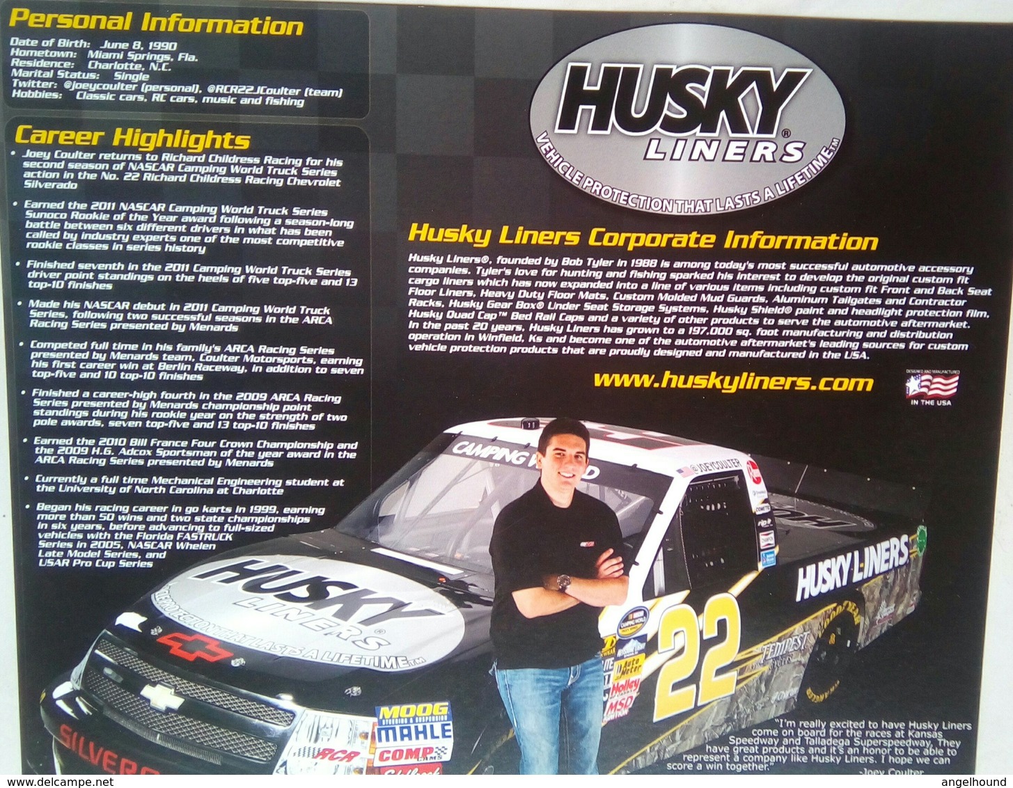 Husky Liners Joey Coulter - Apparel, Souvenirs & Other