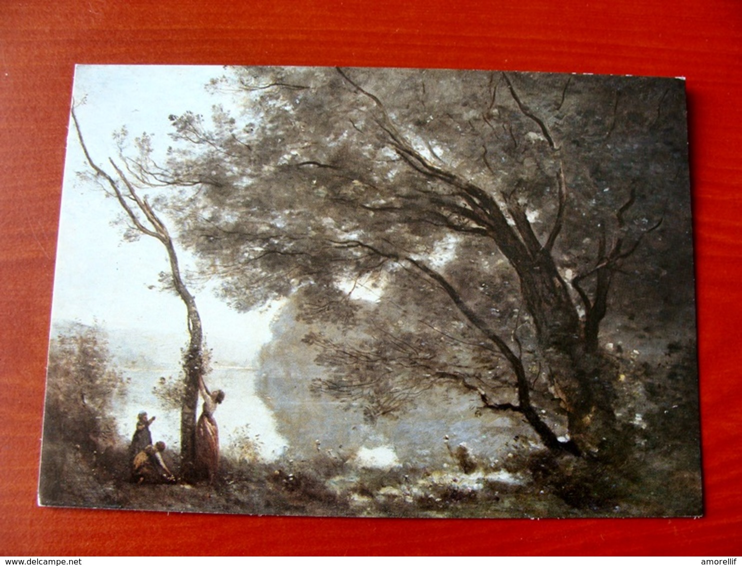 (FG.W40) Jean-Baptiste Camille COROT - SOUVENIR DE MORTEFONTAINE (PARIS, MUSEE DU LOUVRE) NV - Paintings