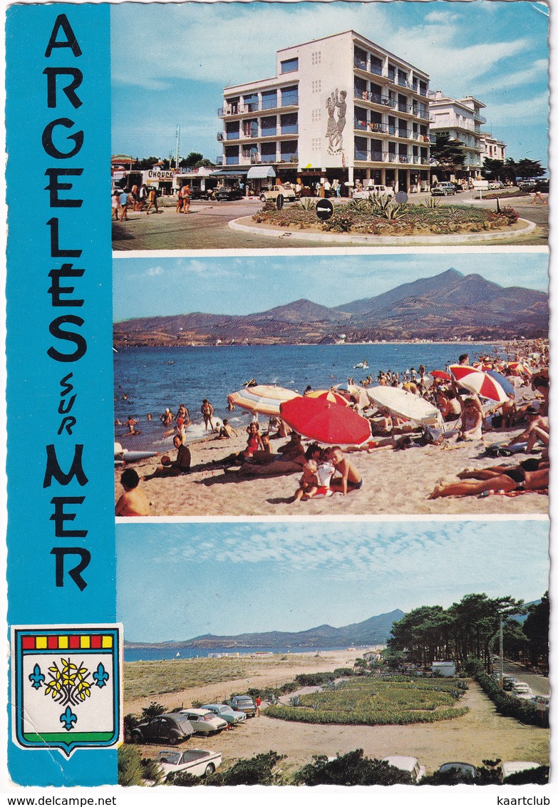 Argelés Sur Mer: SUNBEAM RAPIER CONVERTIBLE, CITROËN 2CV, DS, FORD 17M P3, PEUGEOT 404 - PKW