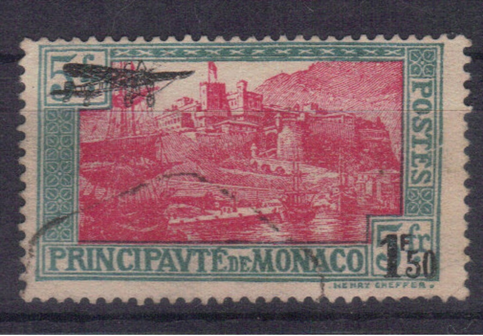 Monaco 1933 Yvert PA 1 Oblitéré (195) - Poste Aérienne