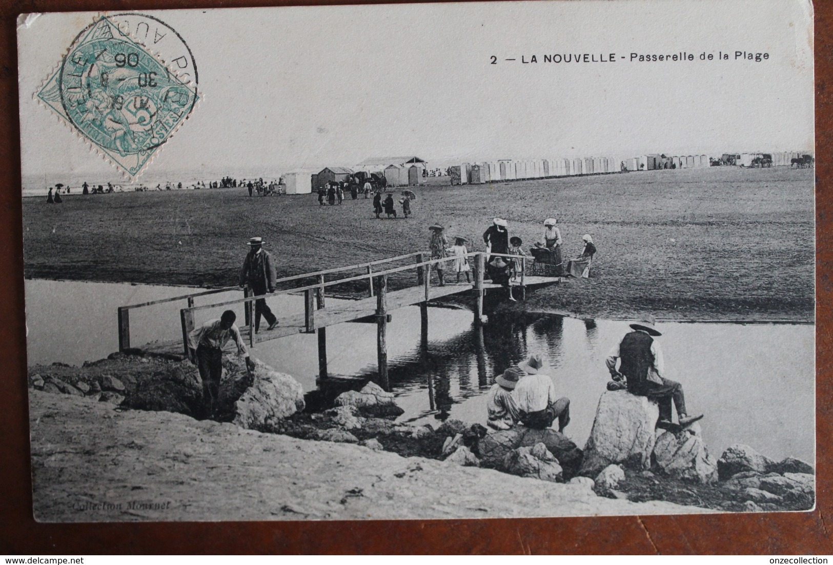 PORT  LA  NOUVELLE     -      PASSERELLE  DE  LA  PLAGE         CIRCULEE  EN  1906 - Port La Nouvelle