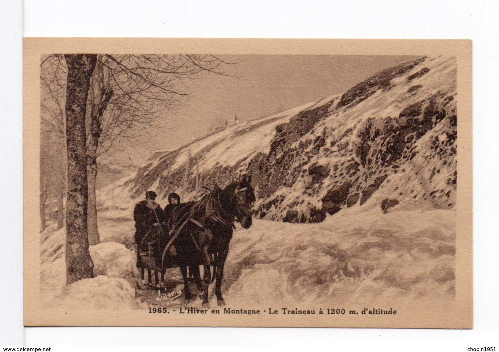 CPA - L'HIVER EN MONTAGNE - 1900-1949