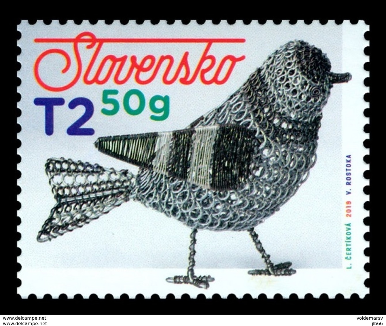 Slovaquie 2019 PAQUES EASTER  Oiseau En Fer Blanc Ferblanterie Traditionnelle - Ungebraucht