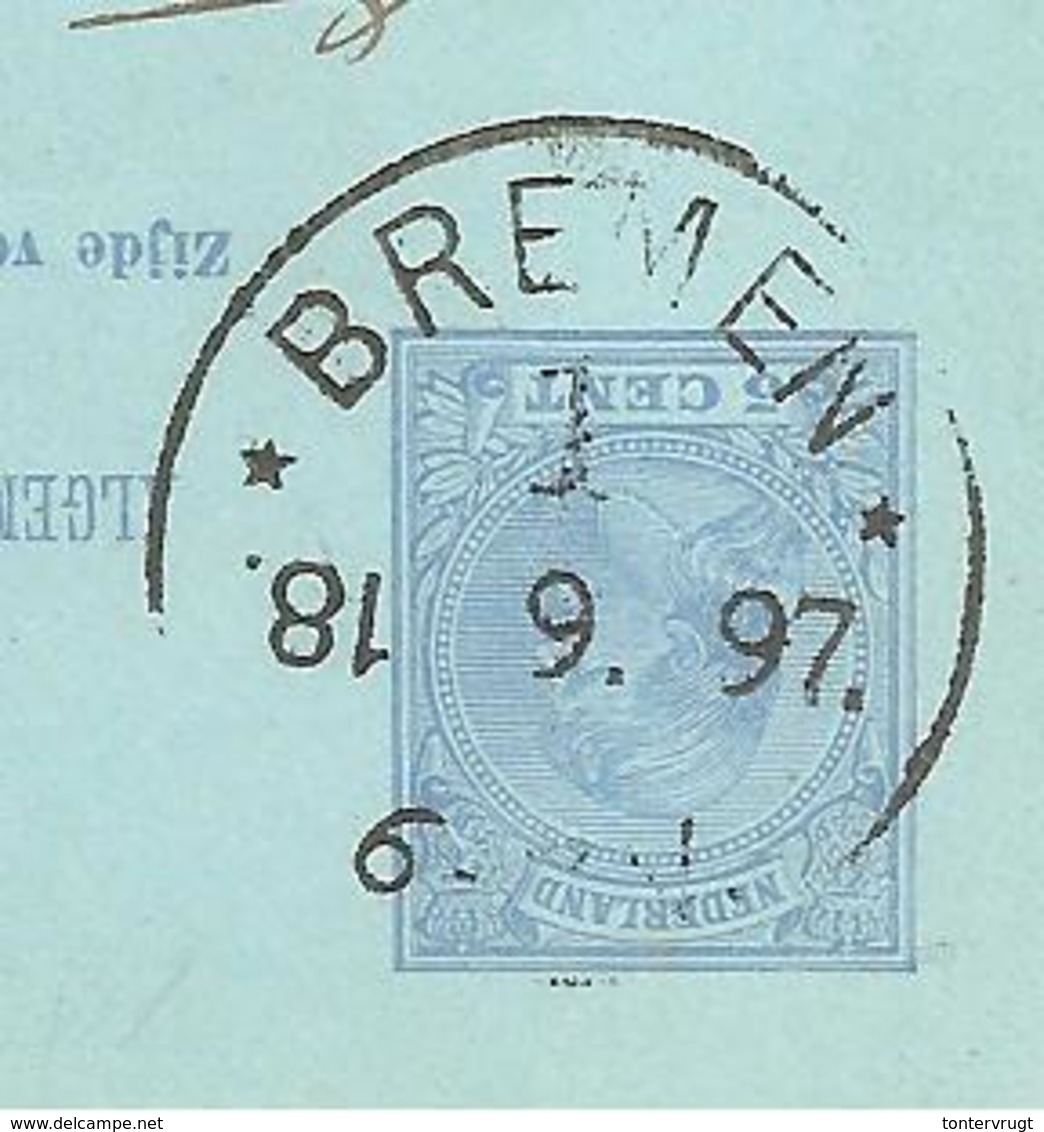 Bremen Haller Maschinen Stempel.18(KOPFSTEHEND!).9.97/ Haarlem>Amsterdam-Antwerpen>Bremen>Hamburg - Covers & Documents