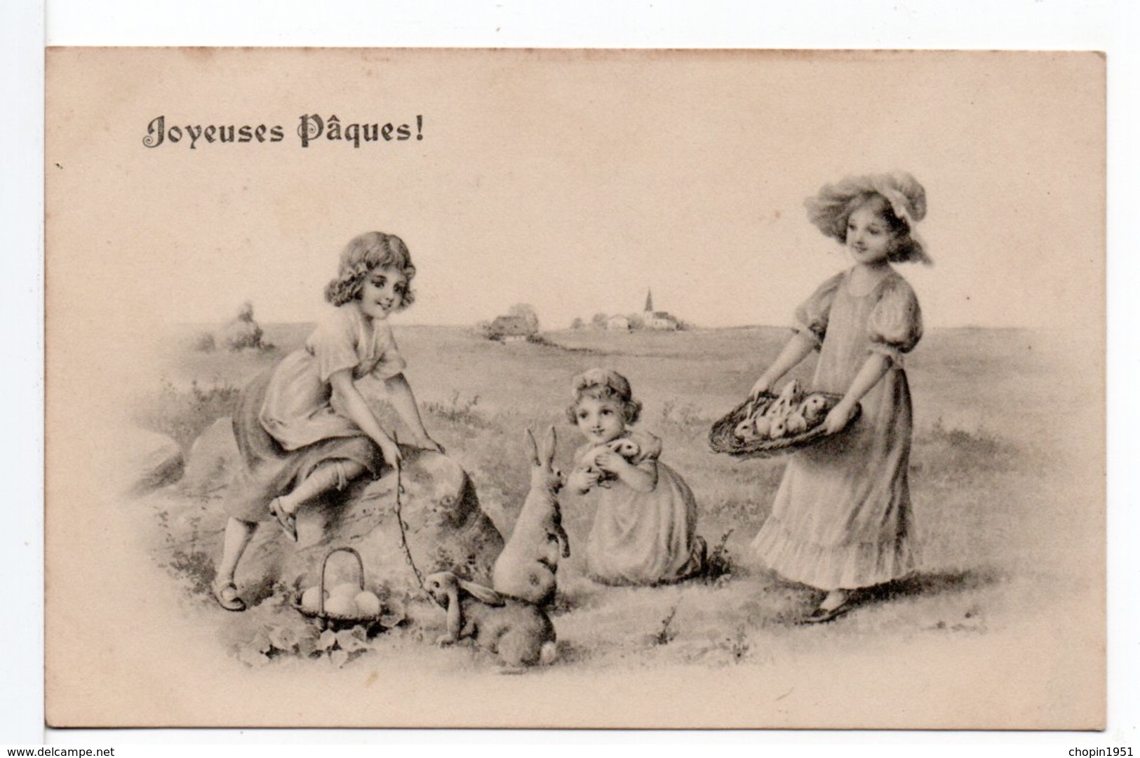 CPA - ENFANTS - PÂQUES - 1900-1949