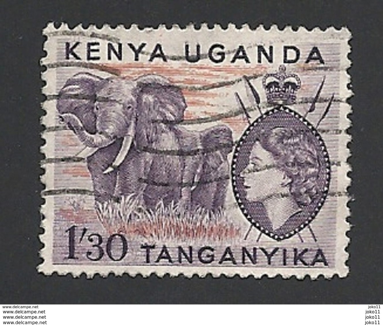 Uganda, 1955, Mi.-Nr. 101, Gestempelt - Kenya, Uganda & Tanganyika