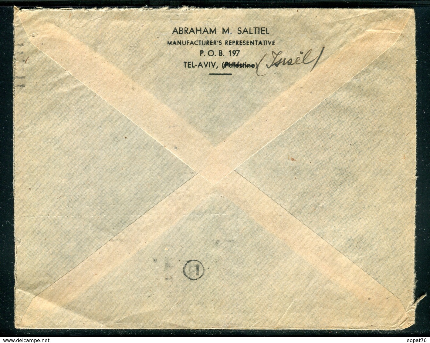 Israël - Enveloppe De Tel Aviv  Pour La France En 1954 -  Réf J148 - Lettres & Documents