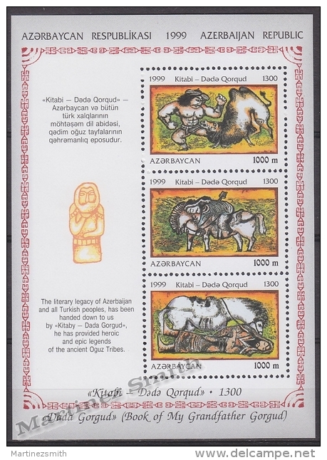 Azerbaidjan - Azerbaijan - Azerbaycan 1999 Yvert BF 46, Ancient Legends Orguz Tribes - MNH - Azerbeidzjan