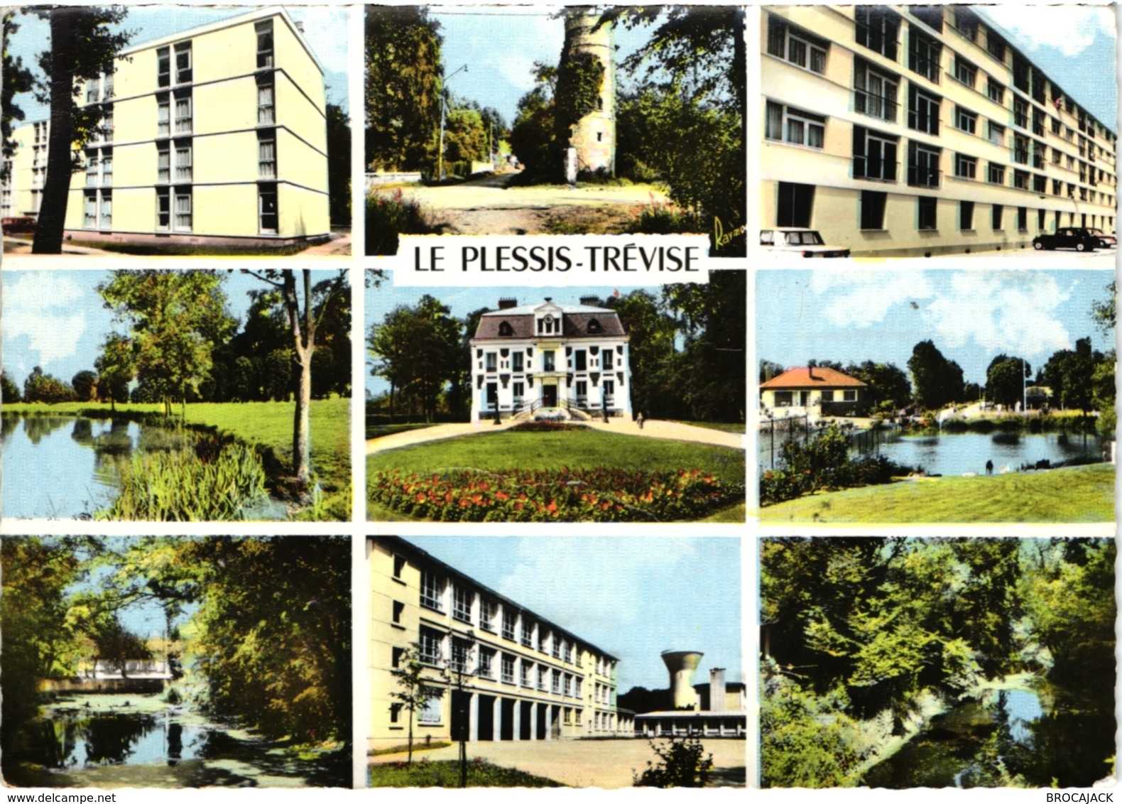 CPSM GRAND FORMAT 94 LE PLESSIS TREVISE EN MULTIVUES - DIVERSES VUES DE LA VILLE - Le Plessis Trevise