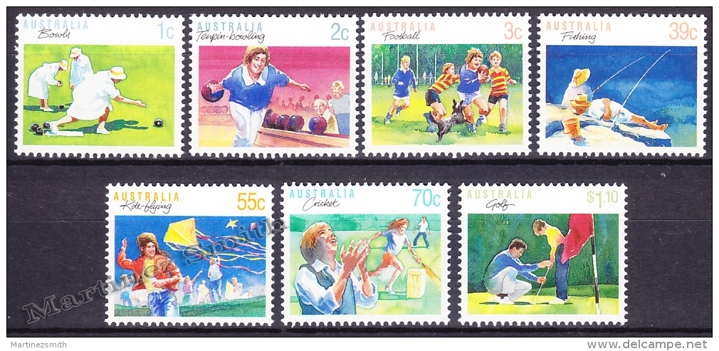 Australia - Australie 1989 Yvert 1106A-06G, Definitive Set, Sports (I) - MNH - Nuevos