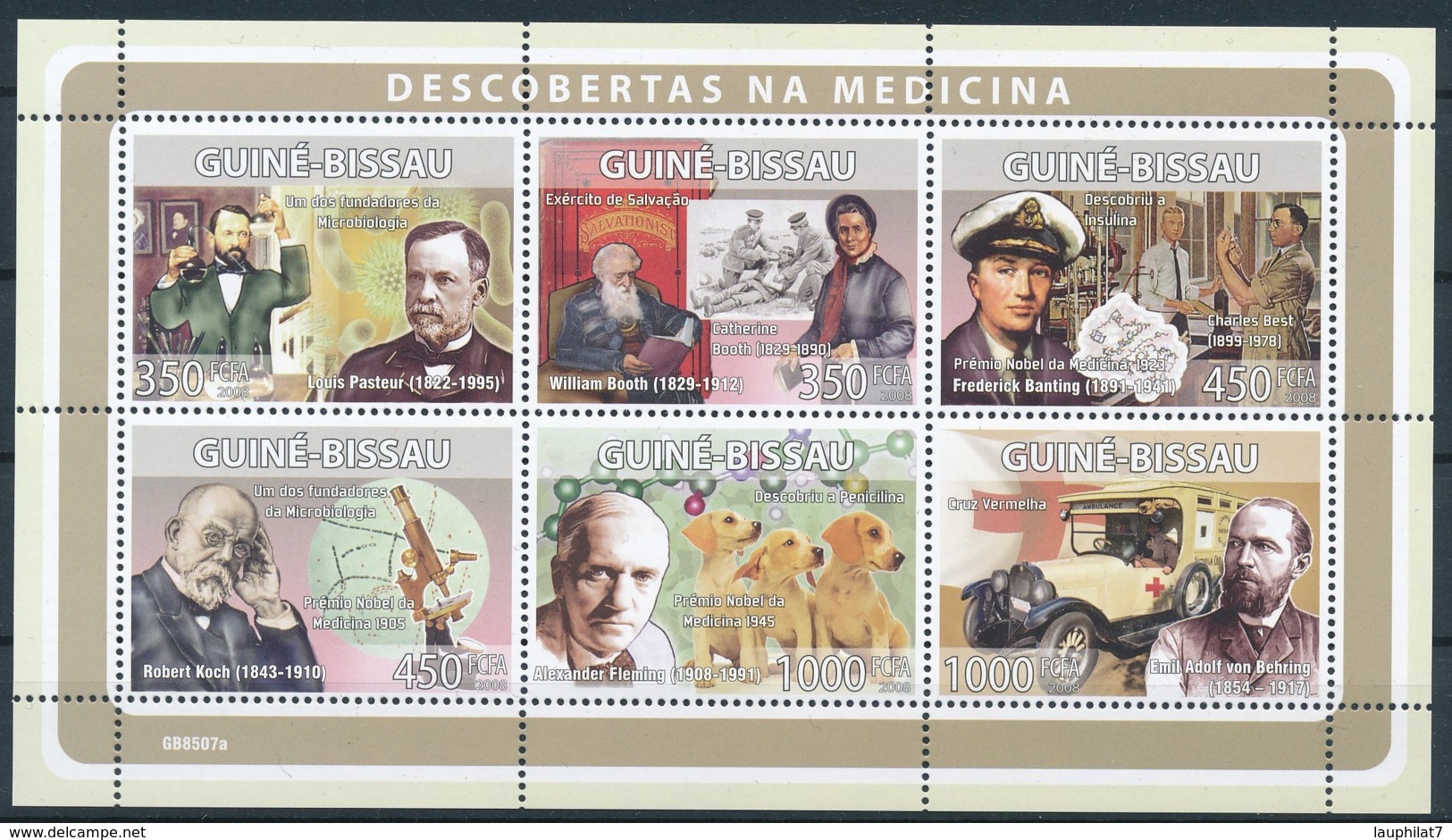 D - [400788]TB//**/Mnh-Guiné-Bissau 2008 - Découvertes En Médecine - Médecine