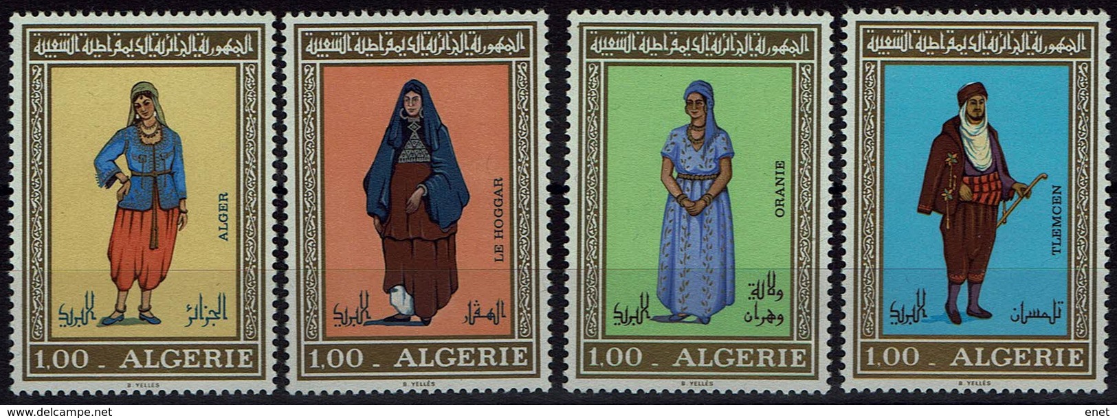 Algerie Algerien 1975 - Trachten  Folf Costume - MiNr 644-647 - Kostüme