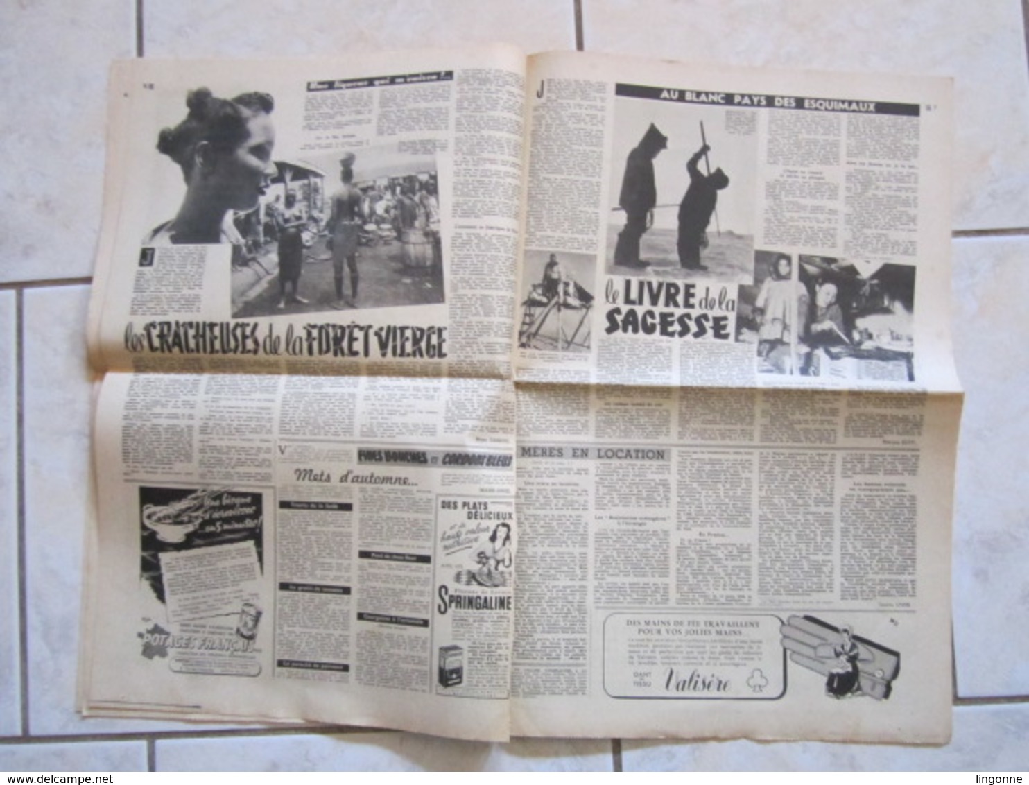 RARE LE JOURNAL De La FEMME Hebdomadaire Interdit Sous L'Occupation Directrice : Raymonde MACHARD  20 Octobre 1948 - Autres & Non Classés