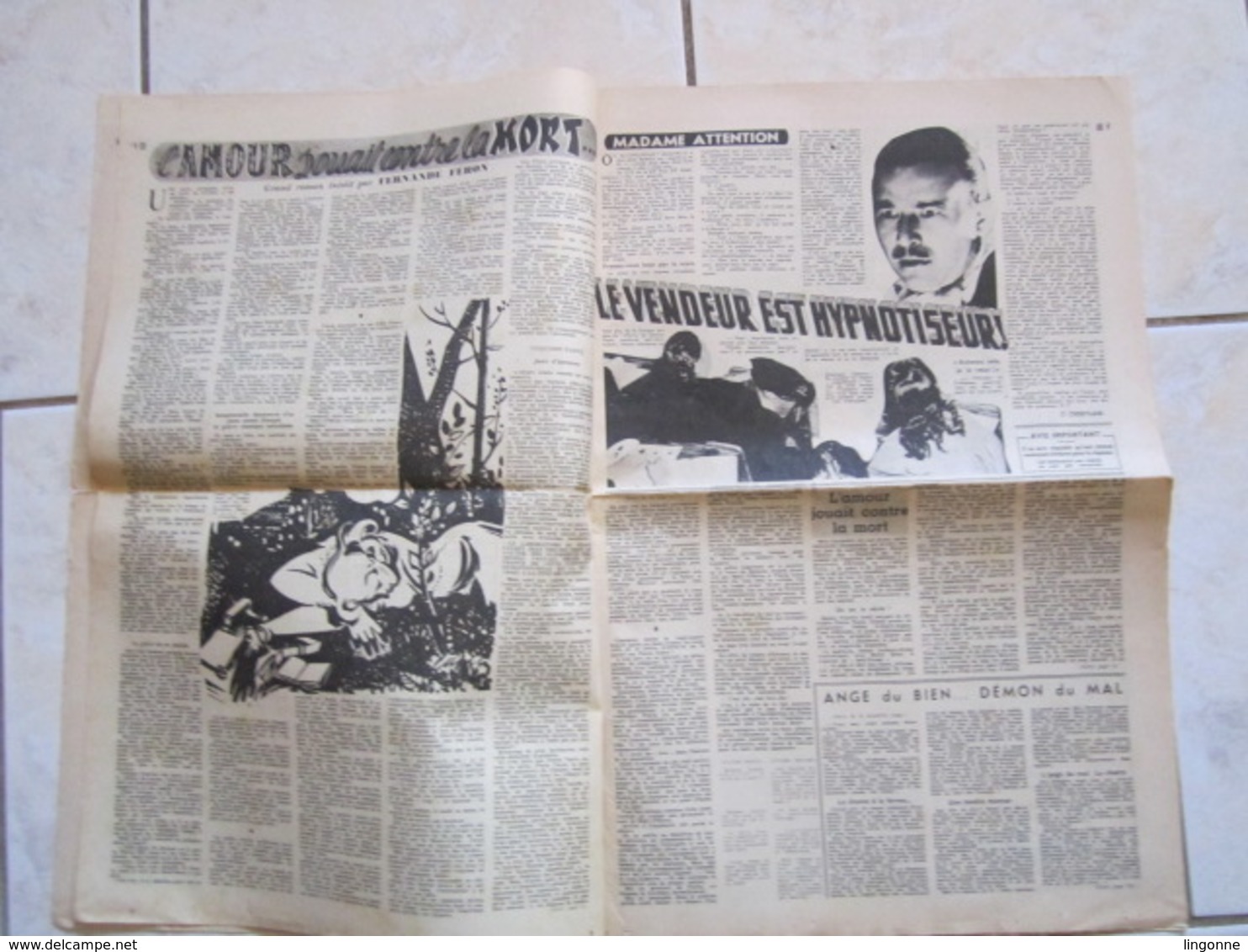 RARE LE JOURNAL de la FEMME Hebdomadaire interdit sous l'Occupation Directrice : Raymonde MACHARD  23 FEVRIER 1949