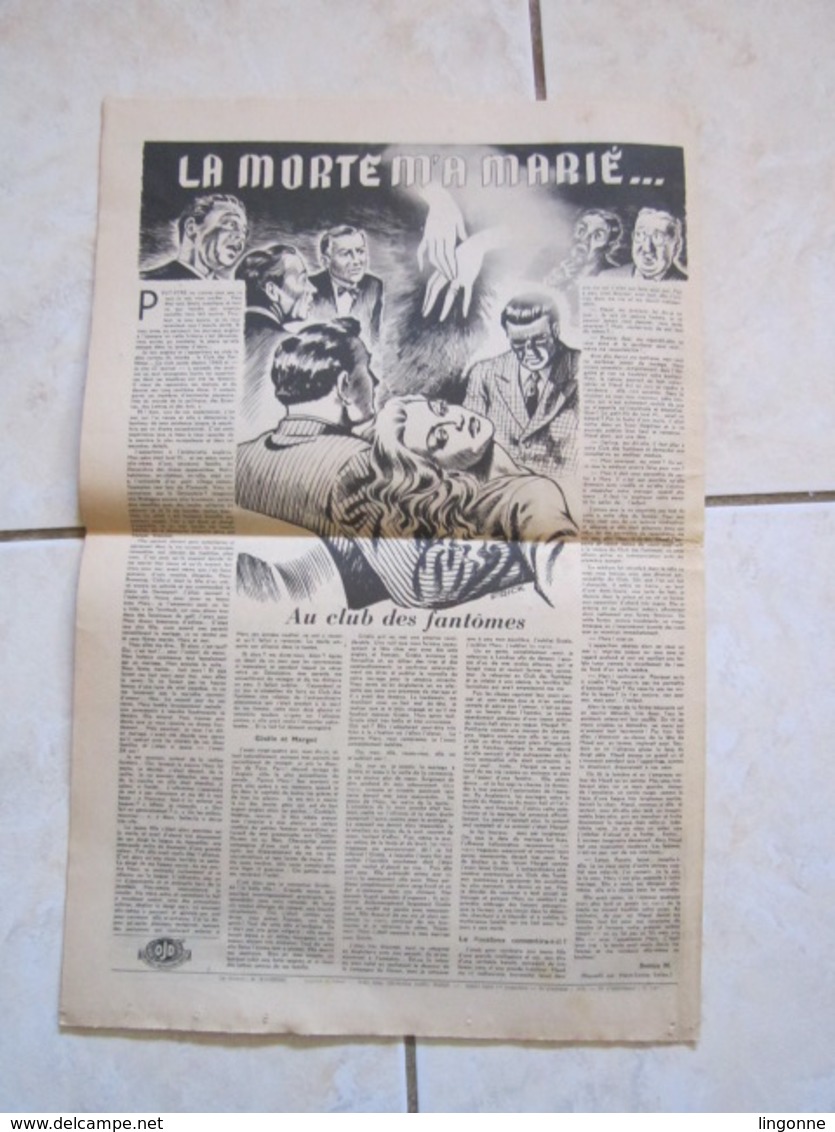 RARE LE JOURNAL de la FEMME Hebdomadaire interdit sous l'Occupation Directrice : Raymonde MACHARD  16 FEVRIER 1949