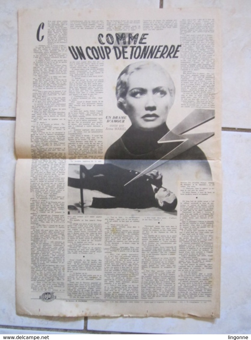 RARE LE JOURNAL de la FEMME Hebdomadaire interdit sous l'Occupation Directrice : Raymonde MACHARD  26 JANVIER 1949