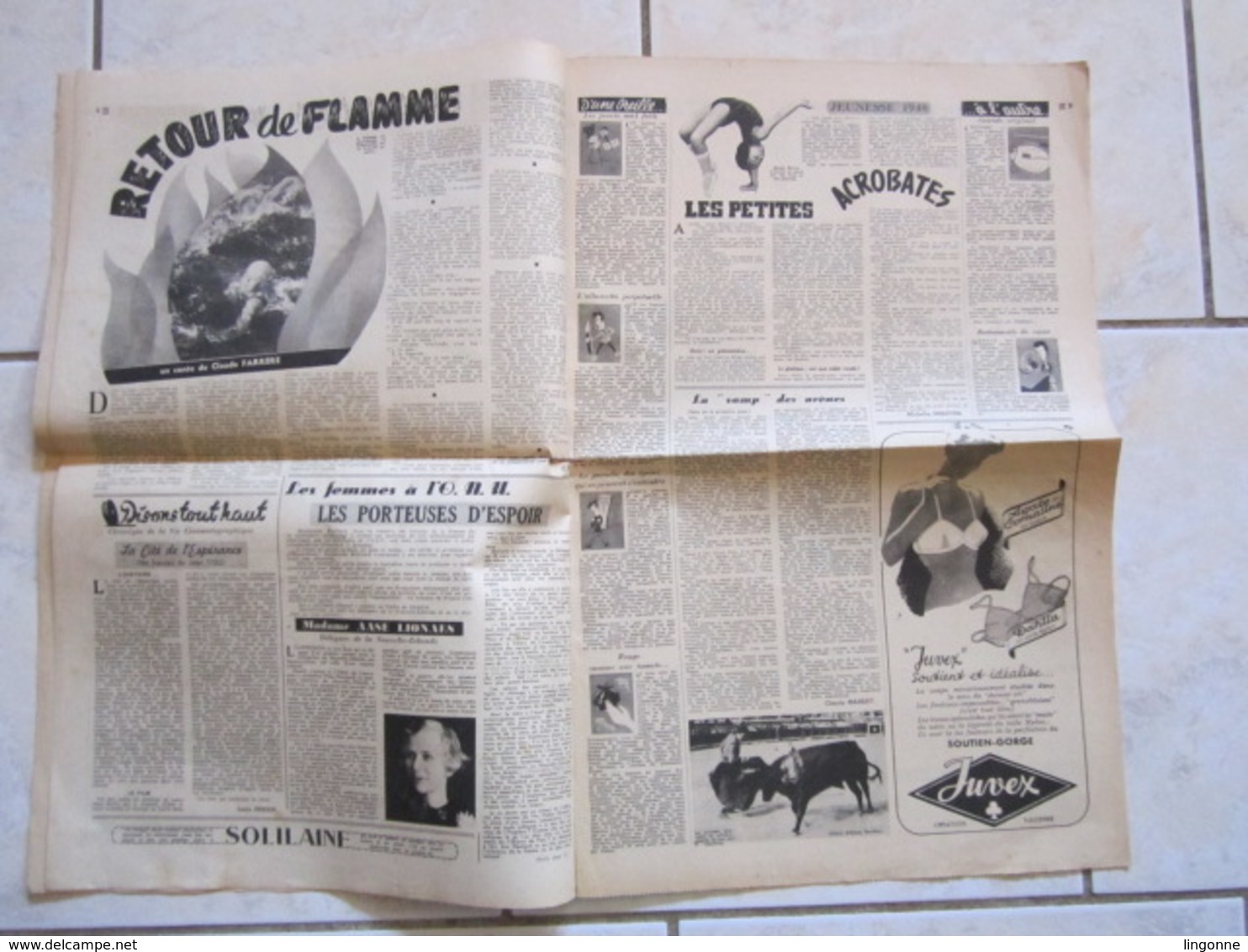 RARE LE JOURNAL De La FEMME Hebdomadaire Interdit Sous L'Occupation Directrice : Raymonde MACHARD  17 NOVEMBRE 1948 - Autres & Non Classés