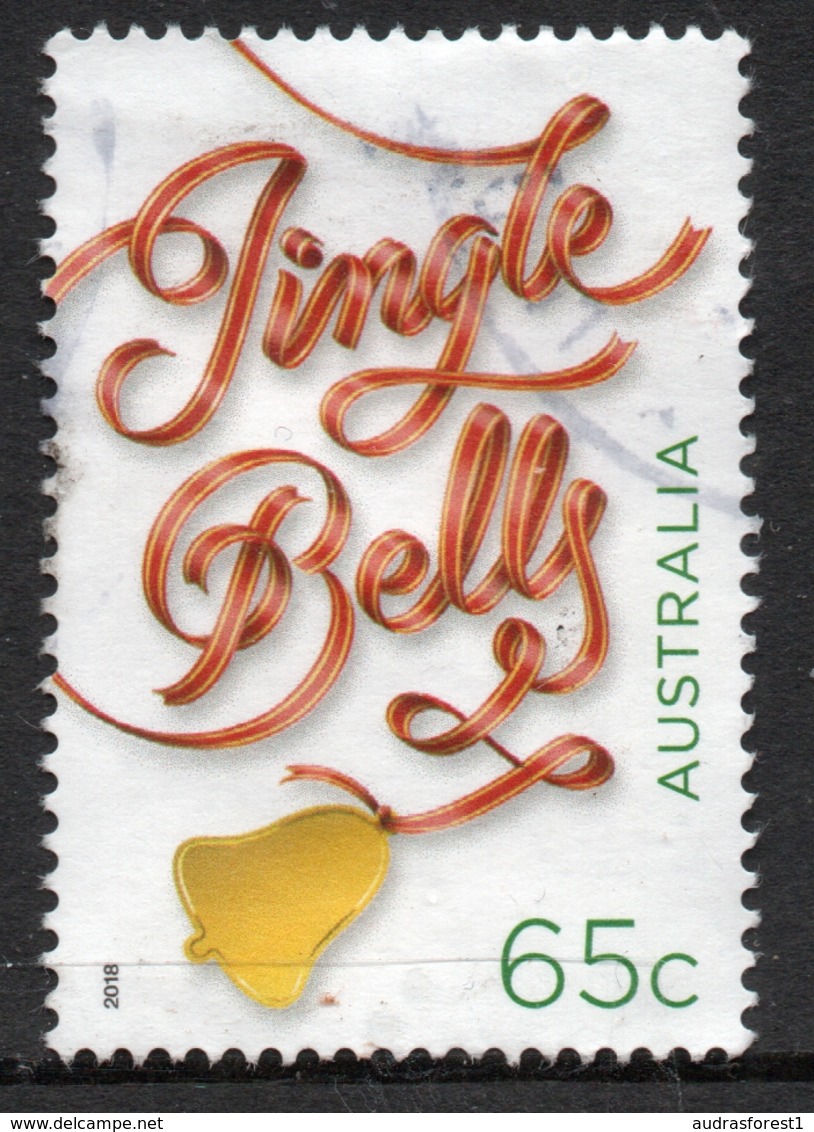 2018 AUSTRALIA JINGLE BELLS 65c  VERY FINE POSTALLY USED SHEET STAMP - Oblitérés