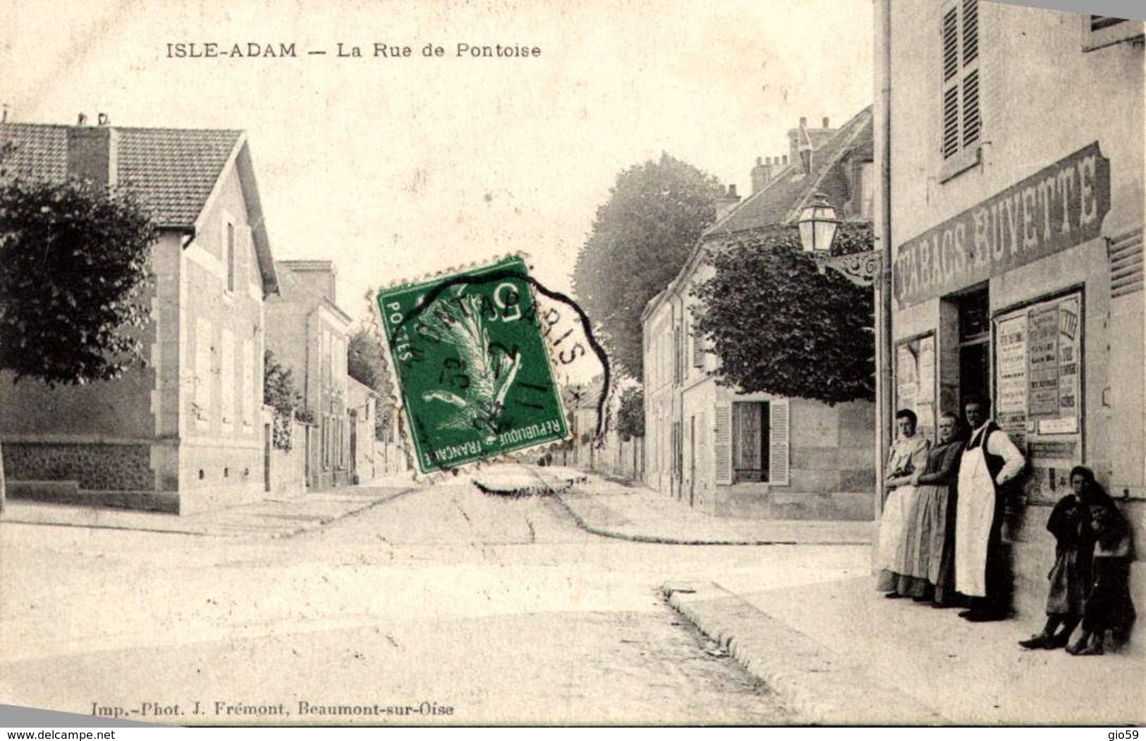 > [95] Val D'Oise > L'Isle Adam LA RUE DE PONTOISE TBE - L'Isle Adam