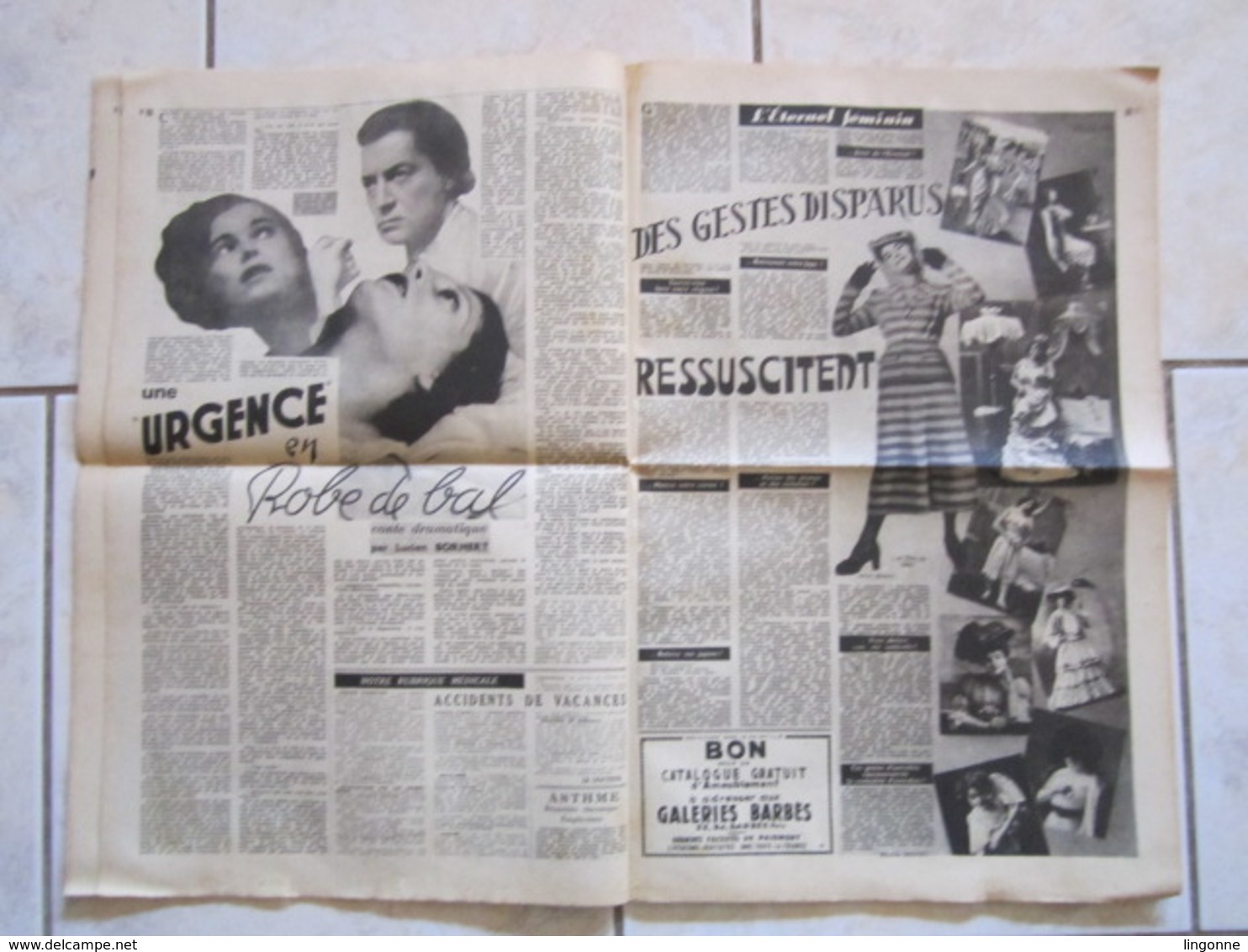 RARE LE JOURNAL De La FEMME Hebdomadaire Interdit Sous L'Occupation Directrice : Raymonde MACHARD  4 AOUT 1948 - Autres & Non Classés