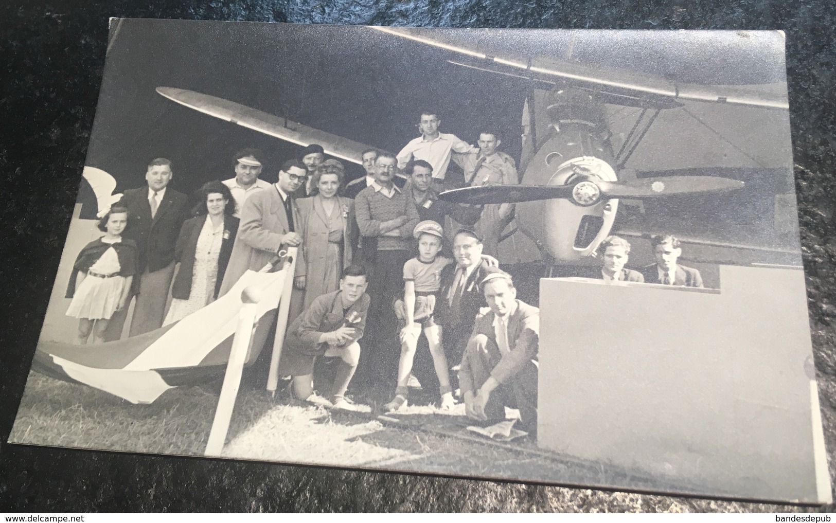 Journal  FETE HUMANITE Meudon Ou Vincennes Rare Carte Photo Stand Aviation Avion Parti Communiste - Manifestazioni