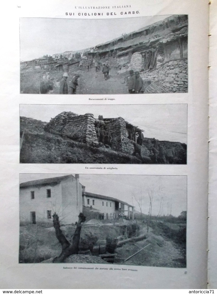 L'illustrazione Italiana 16 Aprile 1916 WW1 Trentino Destree Aumento Dei Prezzi - War 1914-18