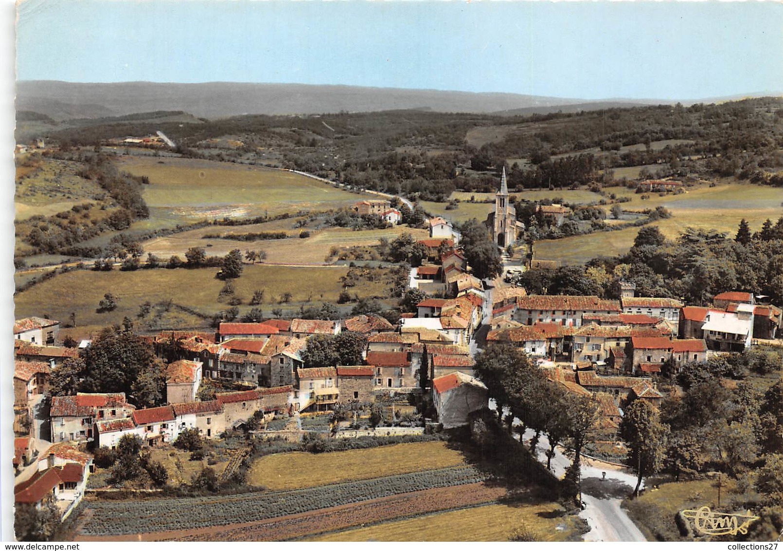 81-VAOUR- VUE GENERALE AERIENNE - Vaour