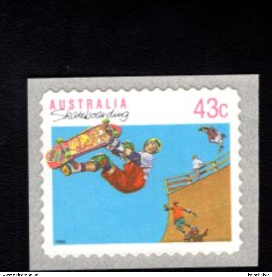 789574013  1990 SCOTT 1186  POSTFRIS  MINT NEVER HINGED EINWANDFREI  (XX) - SKATE BOARDING 3 KOALAS ON BACKSIDE - Neufs