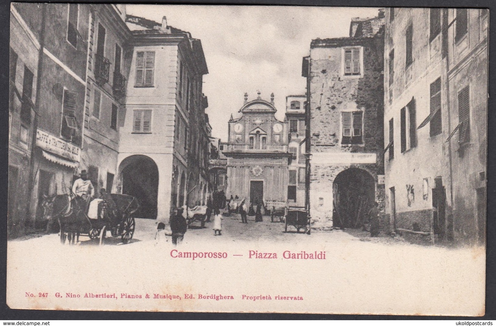 Italia  -  CAMPOROSSO, Piazza Garibaldi - Imperia