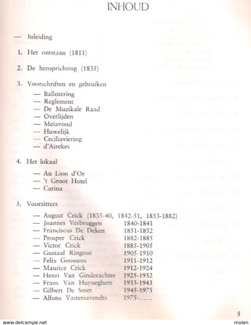 ASSE = DE KONINKLIJKE HARMONIE ST-CECILIA * DORPS- EN MUZIEKLEVEN SINDS 1811 292pg ©1983 Muziek Fanfare Heemkunde Z700 - Histoire