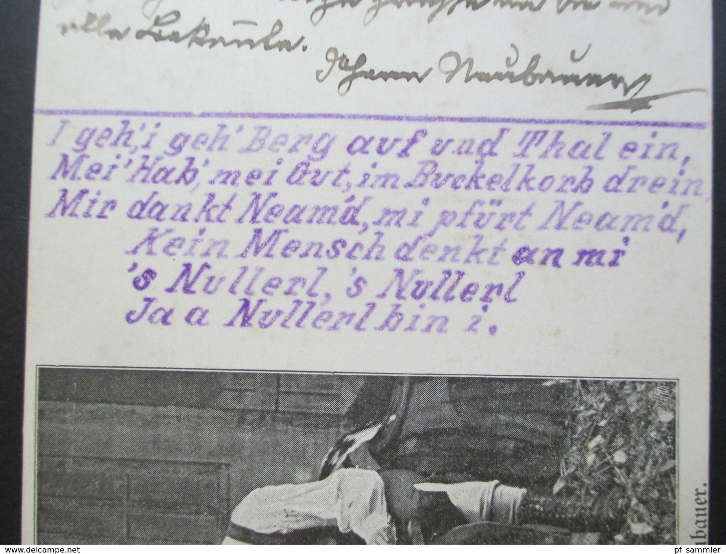 Österreich 1902 AK `s Nullerl Mit Gedicht über Wanderung Johann Neubauer Theater Direktor Seltene Karte!! - Théâtre