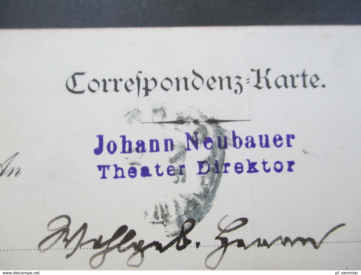 Österreich 1902 AK `s Nullerl Mit Gedicht über Wanderung Johann Neubauer Theater Direktor Seltene Karte!! - Théâtre