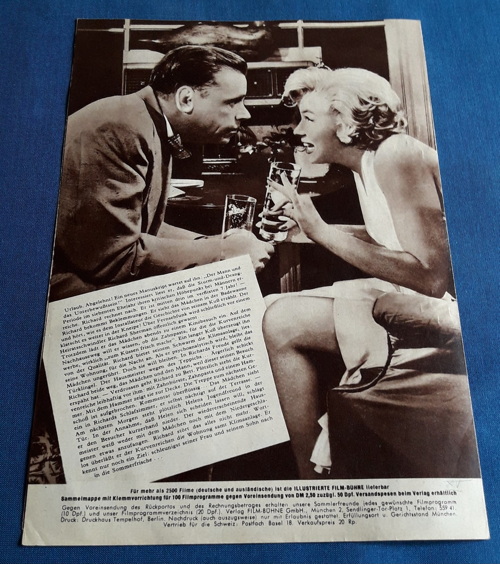 Marilyn Monroe, Tom Ewell > "Das Verflixte 7. Jahr (THE SEVEN YEAR ITCH)" > Altes IFB-Filmprogramm (fp515) - Zeitschriften