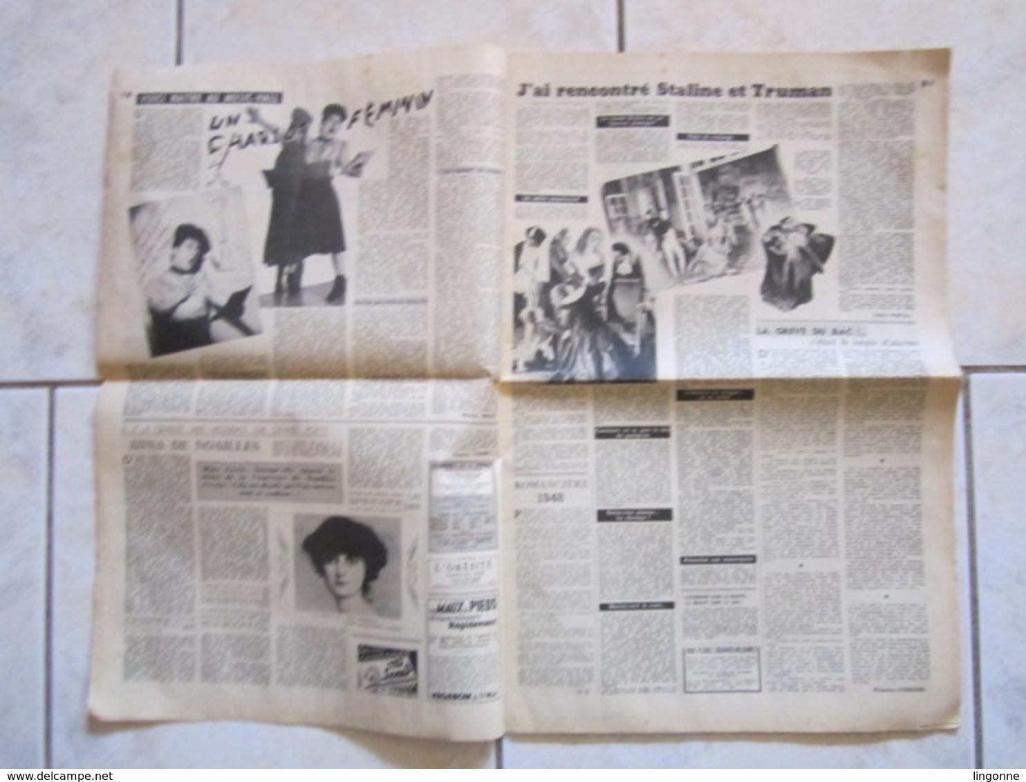 RARE LE JOURNAL De La FEMME Hebdomadaire Interdit Sous L'Occupation Directrice : Raymonde MACHARD 14 JUILLET 1948 - Autres & Non Classés
