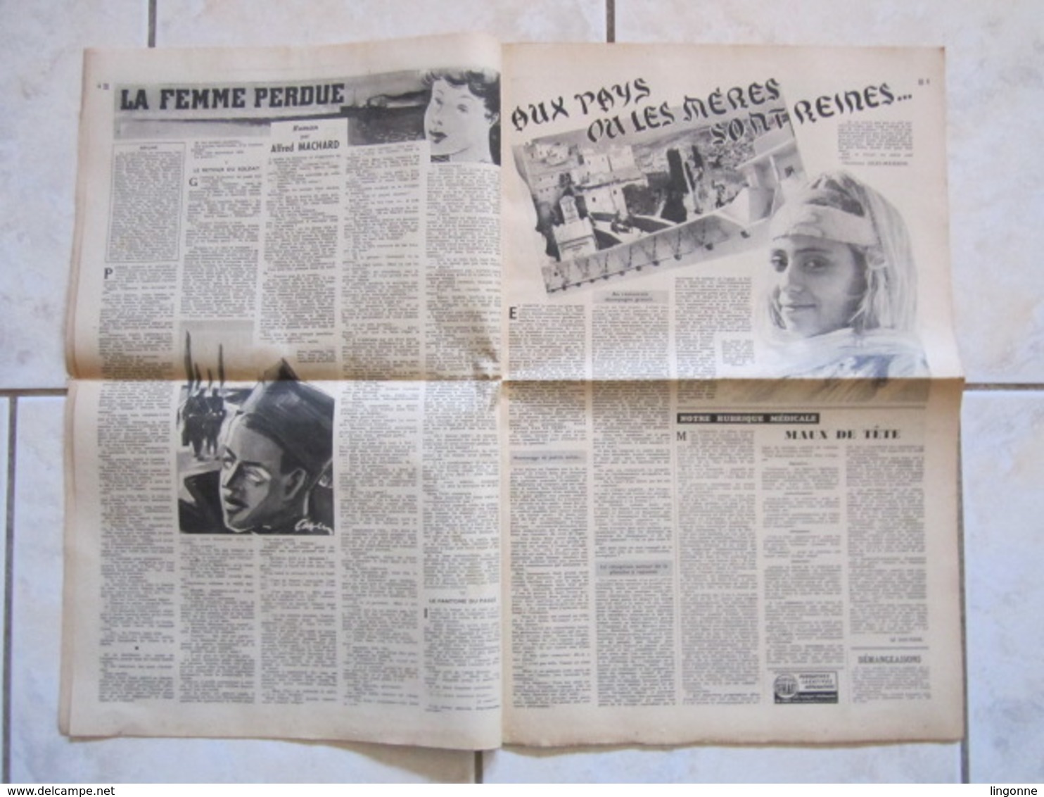 RARE LE JOURNAL De La FEMME Hebdomadaire Interdit Sous L'Occupation Directrice : Raymonde MACHARD 16 JUIN 1948 - Autres & Non Classés