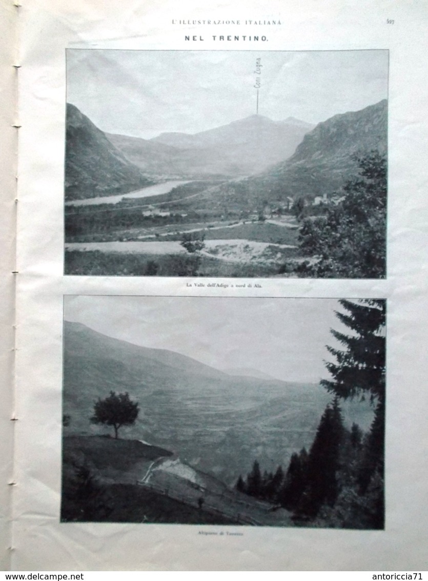 L'illustrazione Italiana 18 Giugno 1916 WW1 Galizia Valsugana Forte Vaux Verdun - Guerre 1914-18