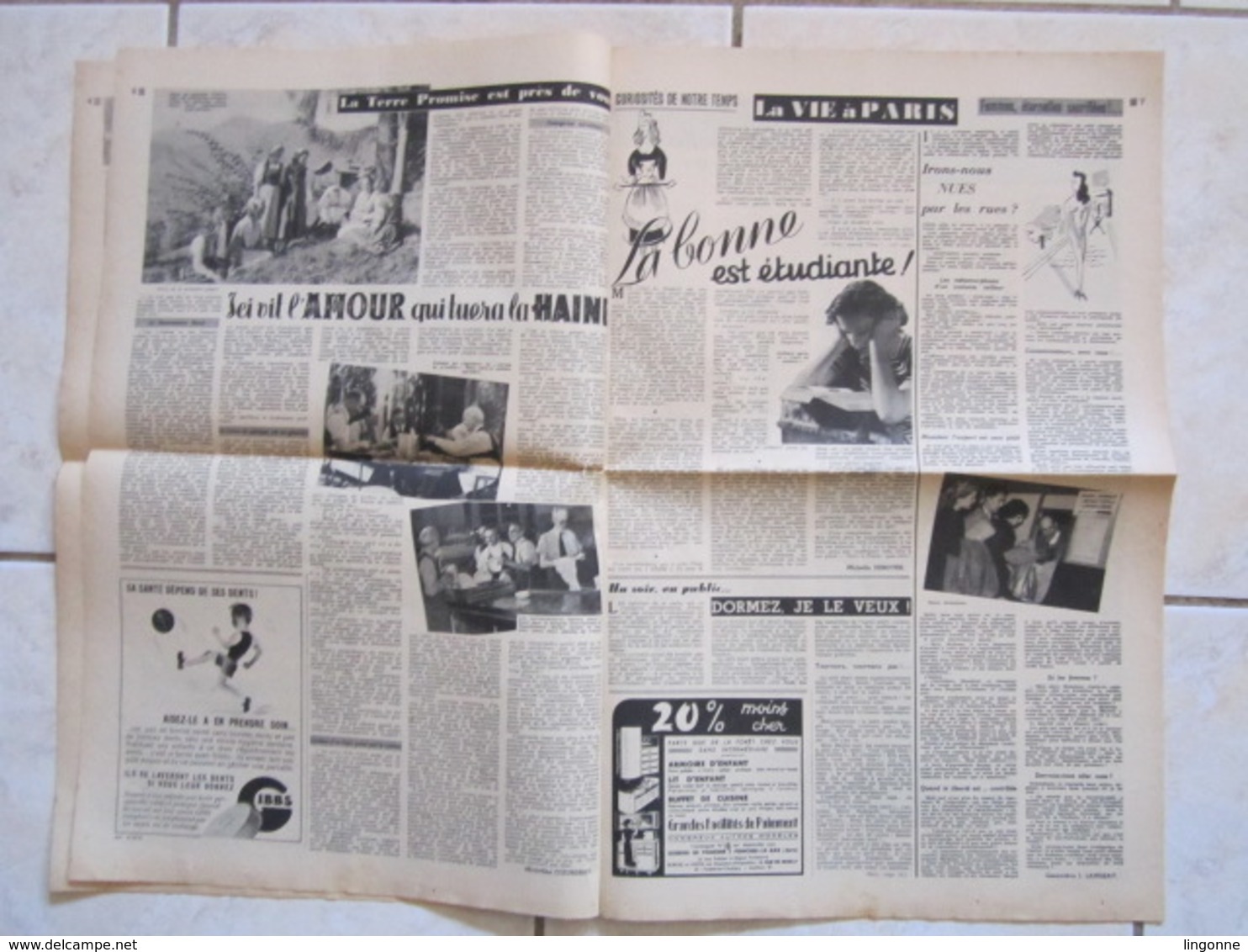 RARE LE JOURNAL De La FEMME Hebdomadaire Interdit Sous L'Occupation Directrice : Raymonde MACHARD 14 MAI 1948 - Autres & Non Classés