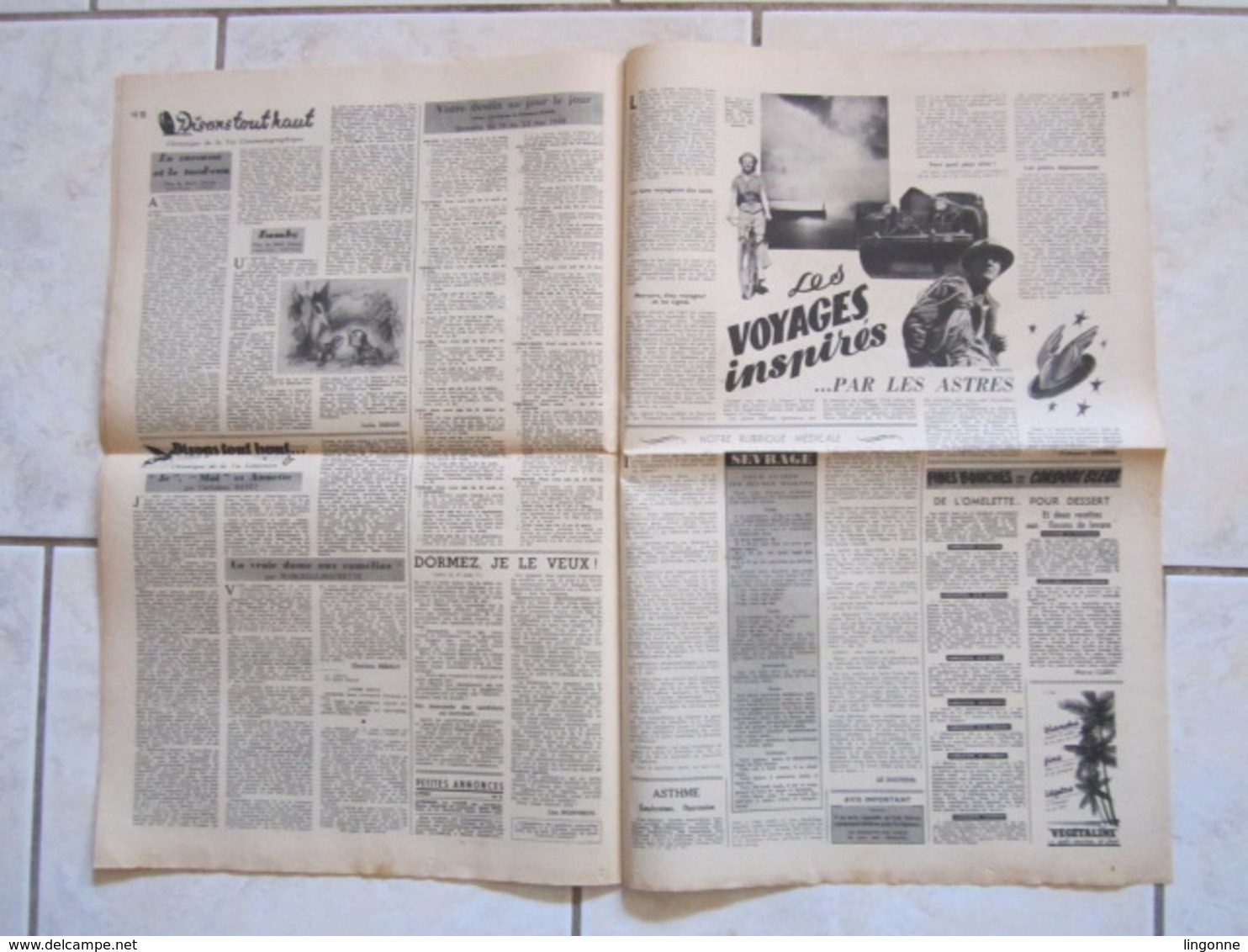 RARE LE JOURNAL de la FEMME Hebdomadaire interdit sous l'Occupation Directrice : Raymonde MACHARD 14 MAI 1948