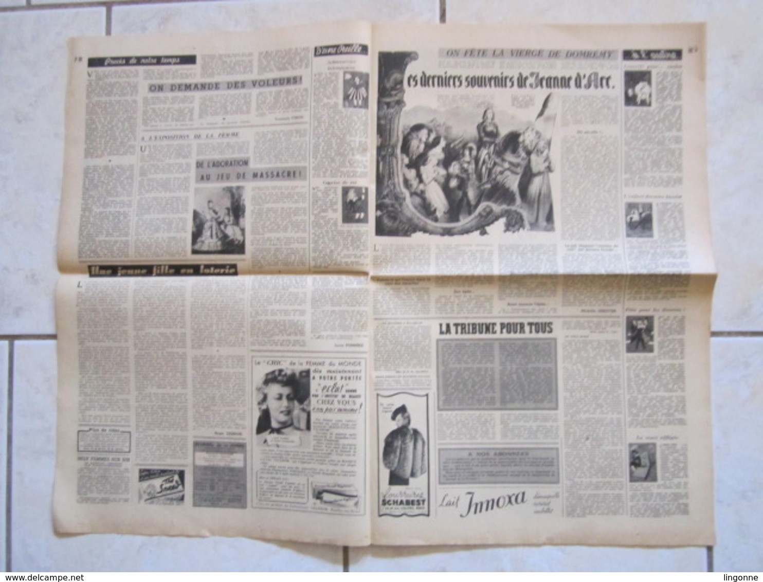 RARE LE JOURNAL De La FEMME Hebdomadaire Interdit Sous L'Occupation Directrice : Raymonde MACHARD 7 MAI 1948 - Autres & Non Classés