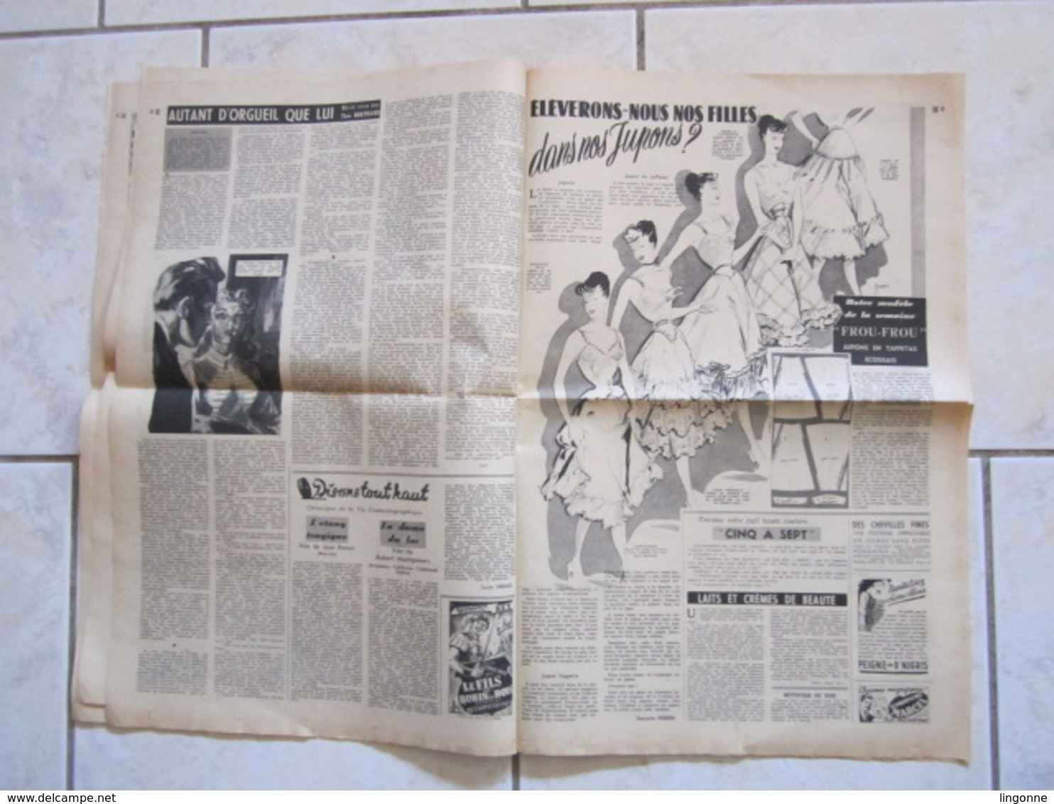 RARE LE JOURNAL de la FEMME Hebdomadaire interdit sous l'Occupation Directrice : Raymonde MACHARD 7 MAI 1948