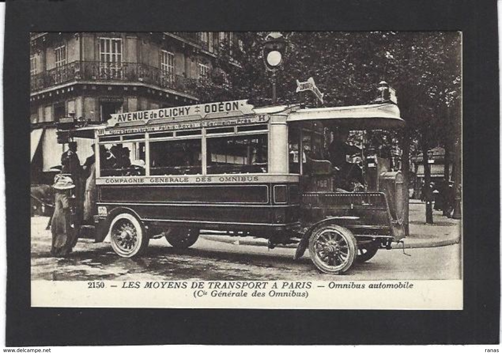CPA Paris 75 Omnibus Non Circulé - Trasporto Pubblico Stradale