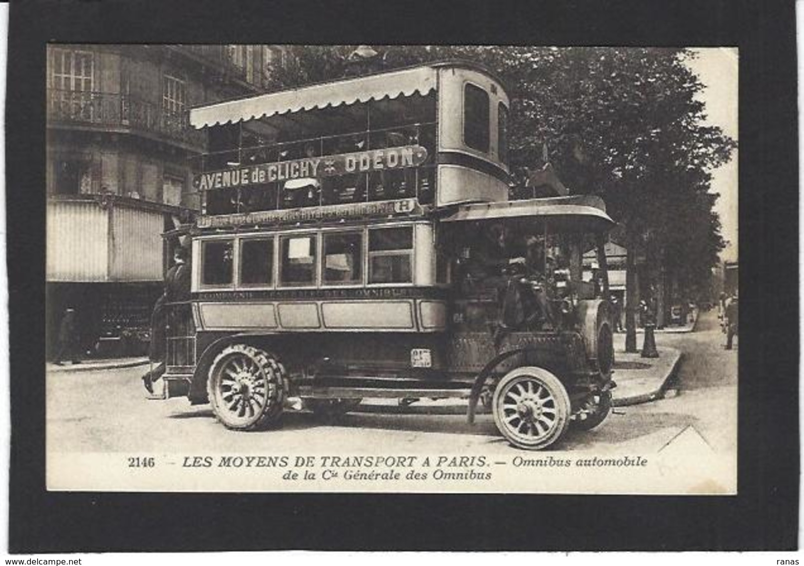 CPA Paris 75 Omnibus Non Circulé - Transporte Público