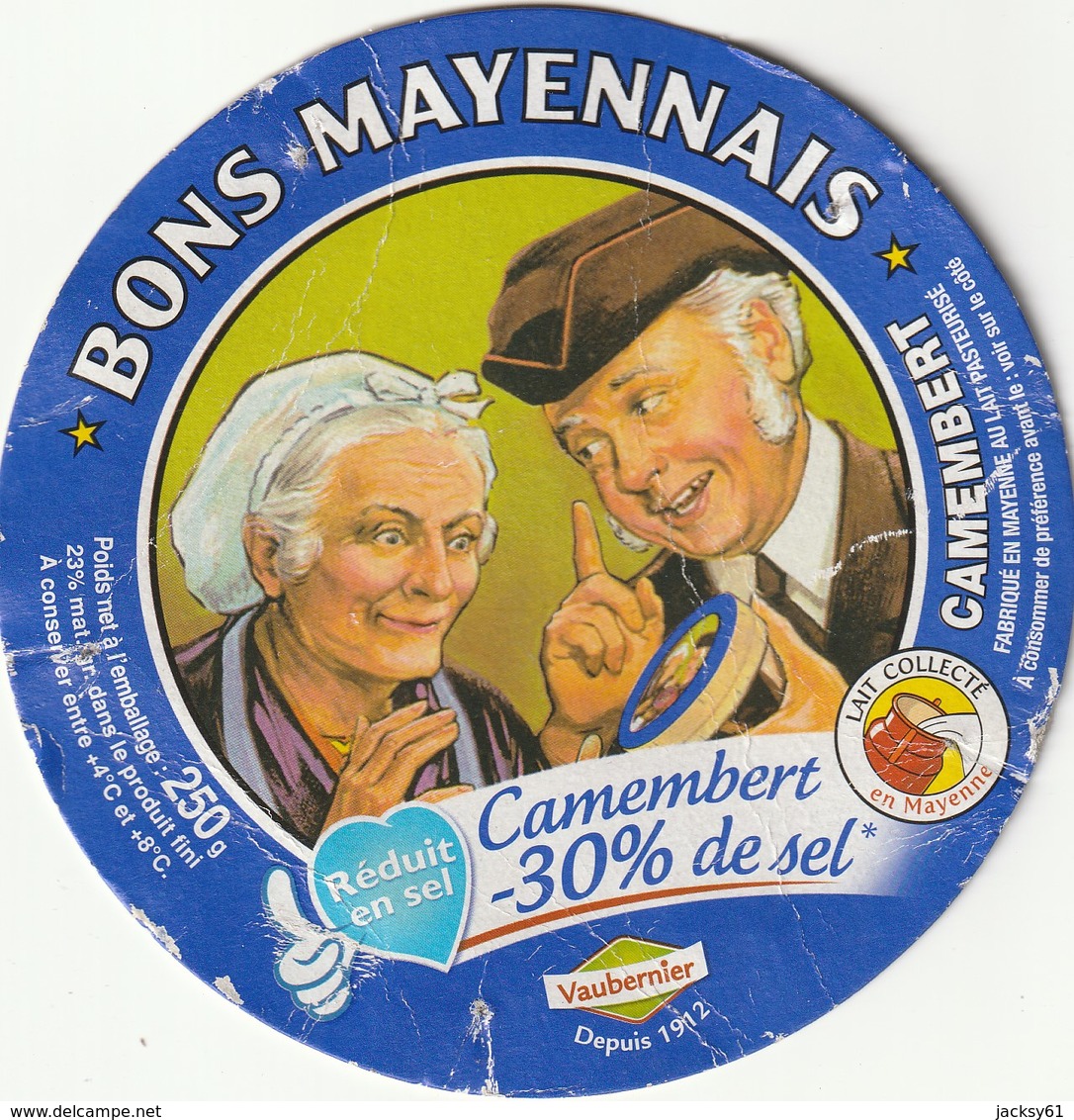 53 -  Camembert Bons Mayennais - 30% De Sel - Cheese