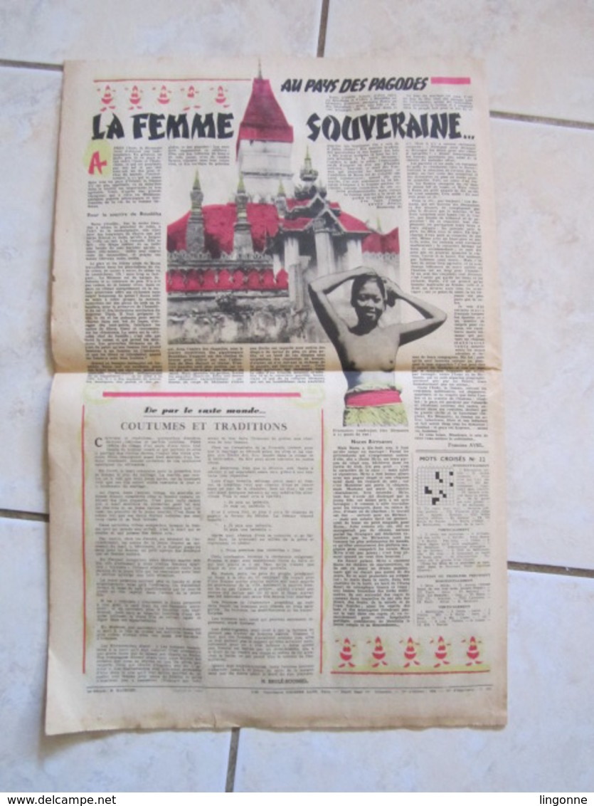RARE LE JOURNAL de la FEMME Hebdomadaire interdit sous l'Occupation Directrice : Raymonde MACHARD 12 MARS 1948