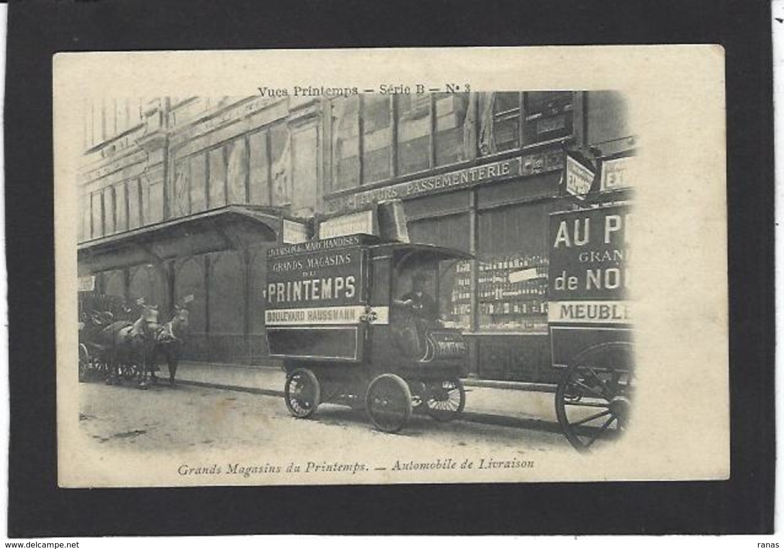 CPA Paris 75 Automobile De Livraison Le Printemps Non Circulé - Public Transport (surface)