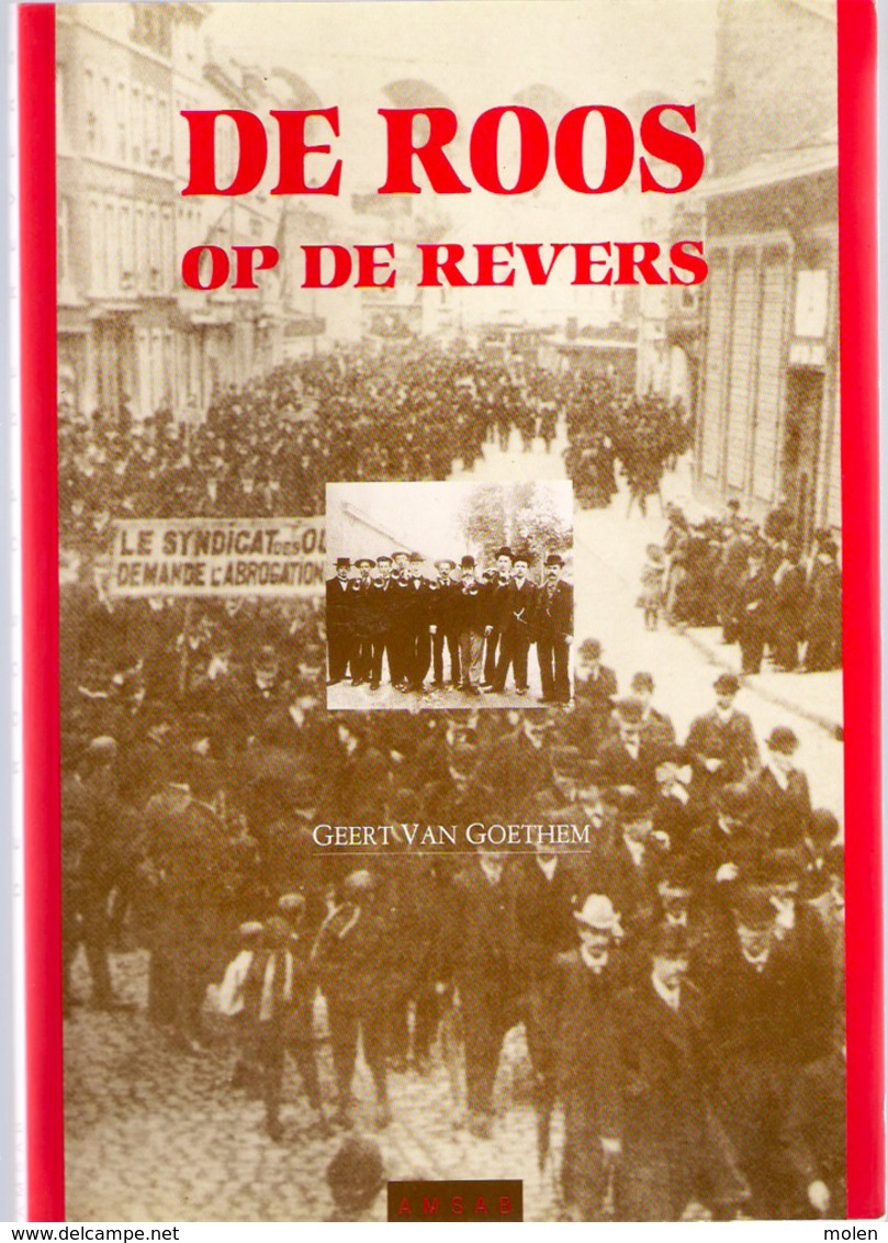 DE ROOS OP DE REVERS 1mei 1890=>1990 ©1990 109blz SOCIALISTISCHE ARBEIDERSBEWEGING ABVV VAKBOND SOCIALISME Politiek Z178 - Syndicats