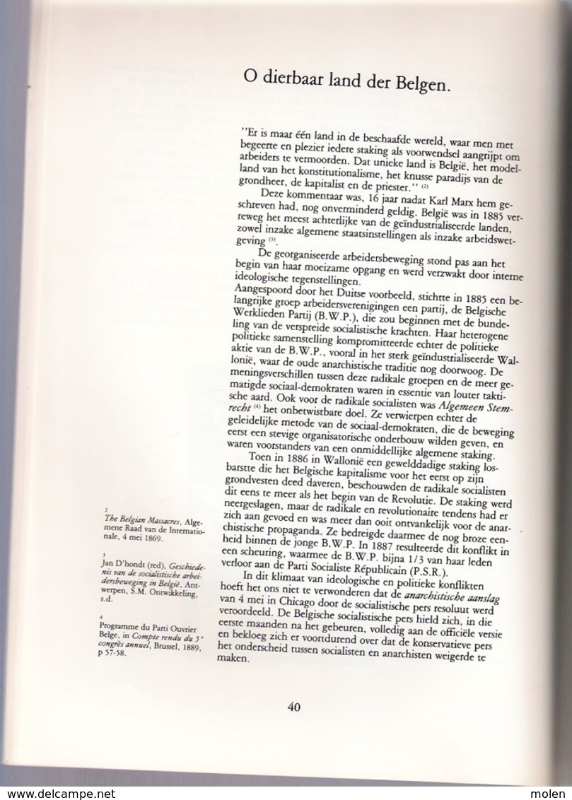 DE ROOS OP DE REVERS 1mei 1890=>1990 ©1990 109blz SOCIALISTISCHE ARBEIDERSBEWEGING ABVV VAKBOND SOCIALISME politiek Z178