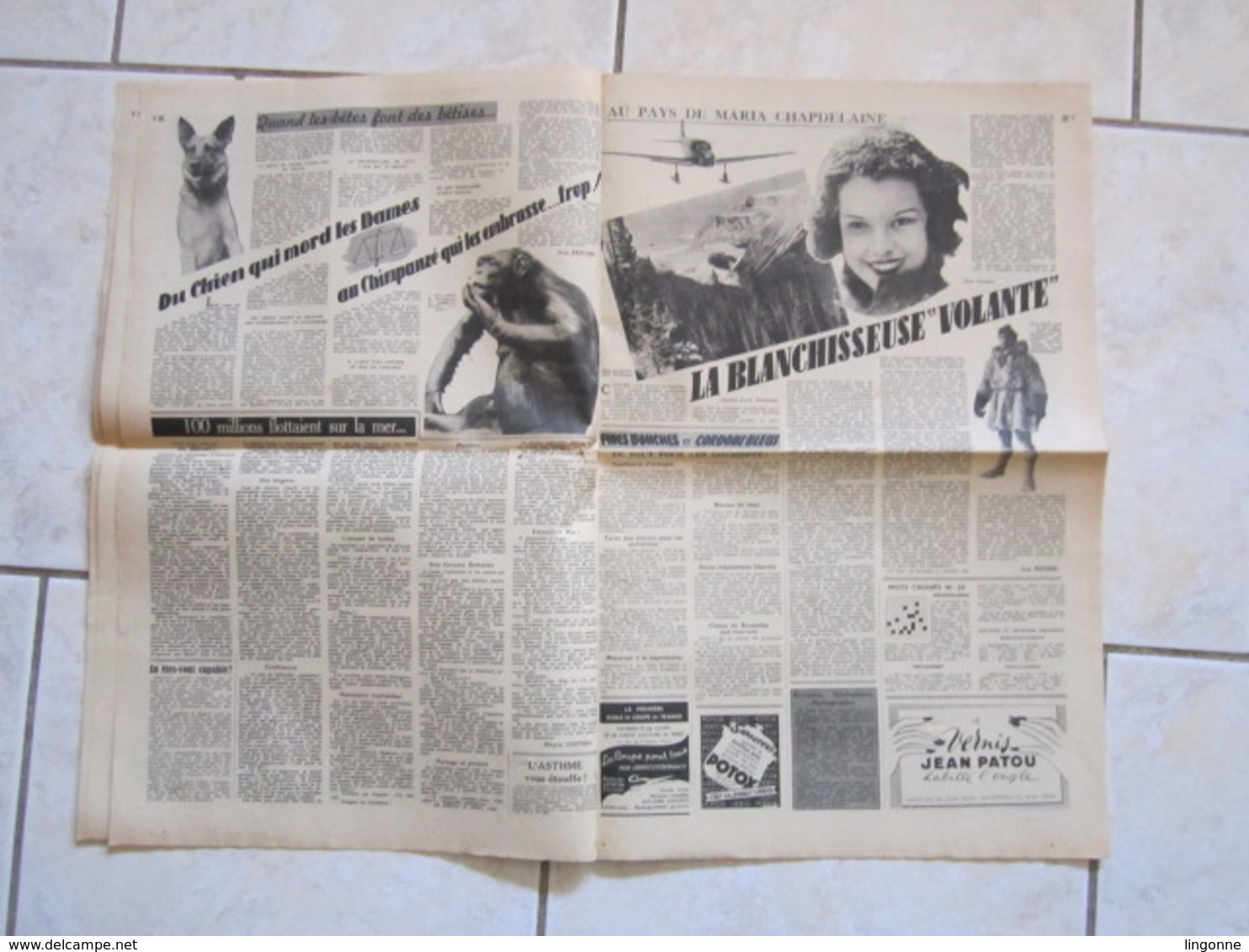 RARE LE JOURNAL De La FEMME Hebdomadaire Interdit Sous L'Occupation Directrice : Raymonde MACHARD 27 FEVRIER 1948 - Autres & Non Classés